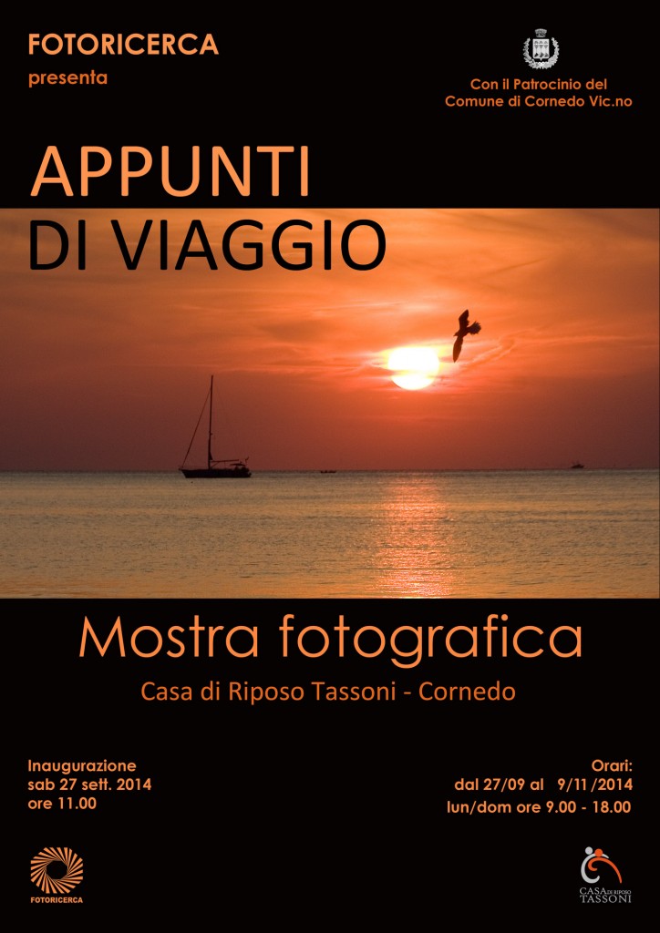 Manifesto mostra appunti di viaggio